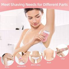 YHC Electric Razor for Women hypoallergenic foil close-up for sensitive skin comfort