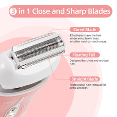YHC Electric Razor for Women used on legs, underarms, bikini for precise grooming