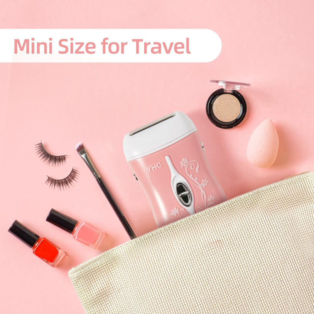 YHC Electric Razor for Women travel storage pouch keeps grooming kit organized