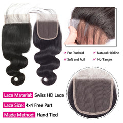 YIBUSI virgin Brazilian hair weave pack highlighting soft texture and full volume.