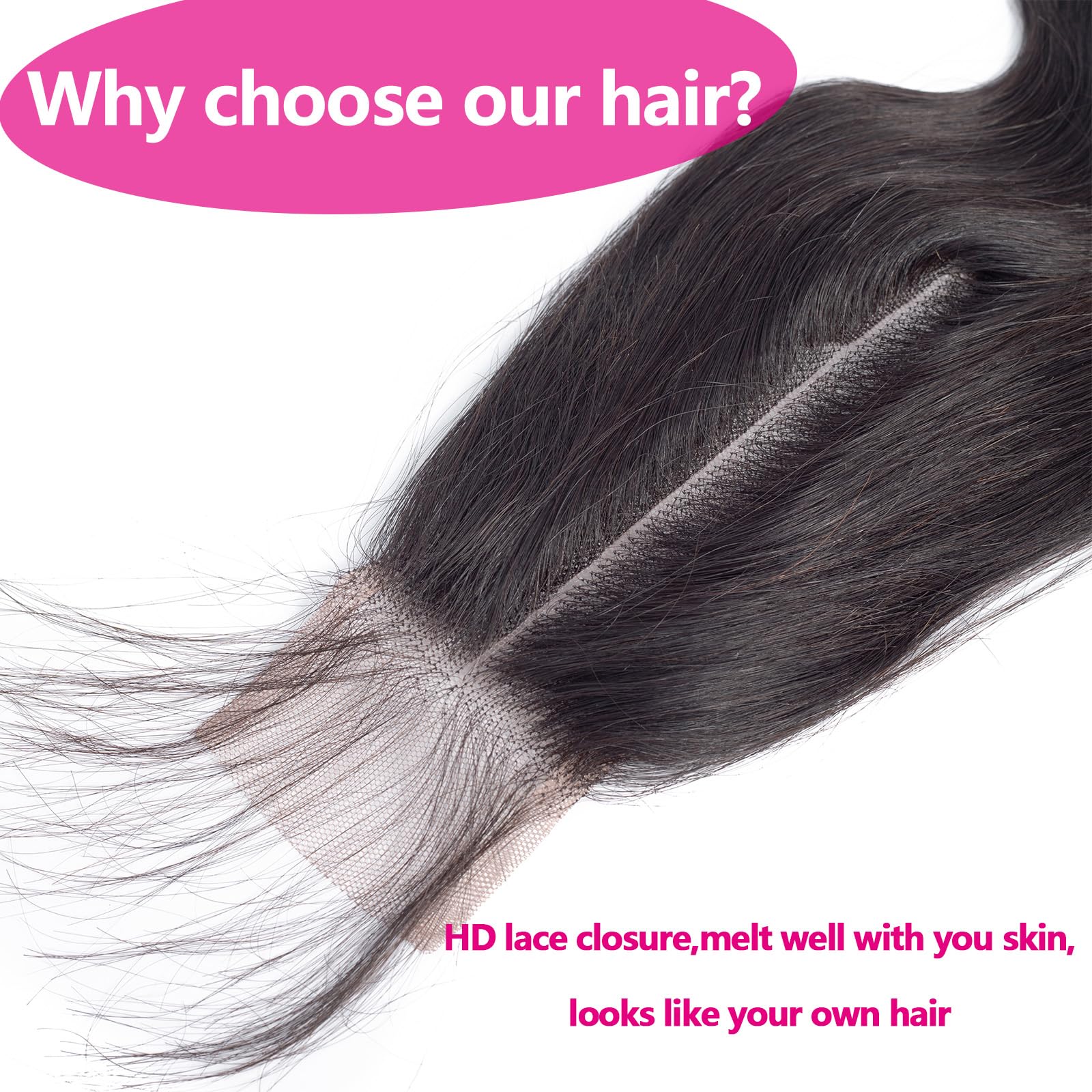 YIBUSI virgin hair 100 percent unprocessed texture suitable for dyeing and heat styling.
