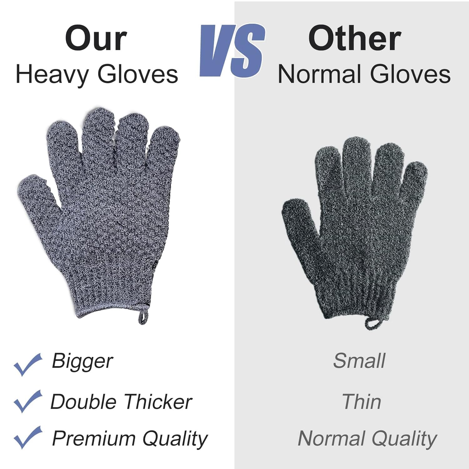 Yiclick gloves lather with shower gel for smooth cleansing.