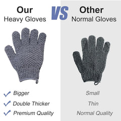 Yiclick gloves lather with shower gel for smooth cleansing.