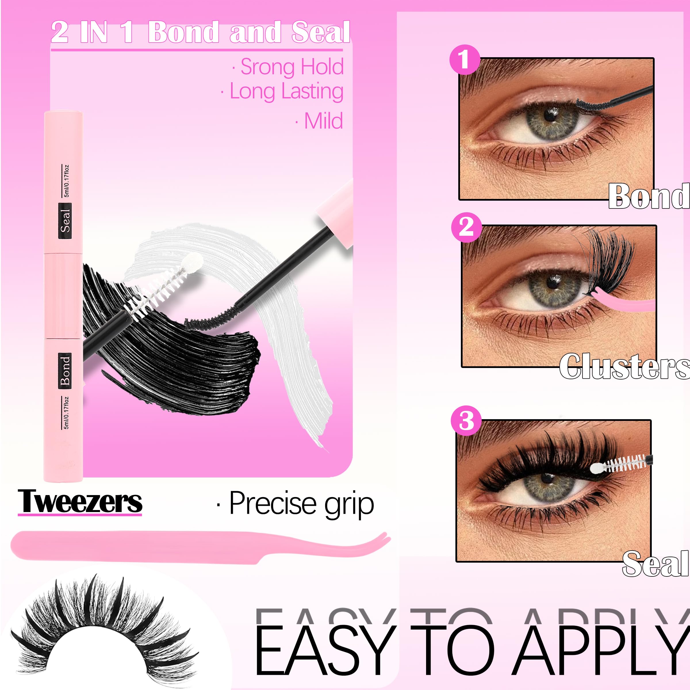 YIDUO 60D 80D 100D volume lashes mid-lengths