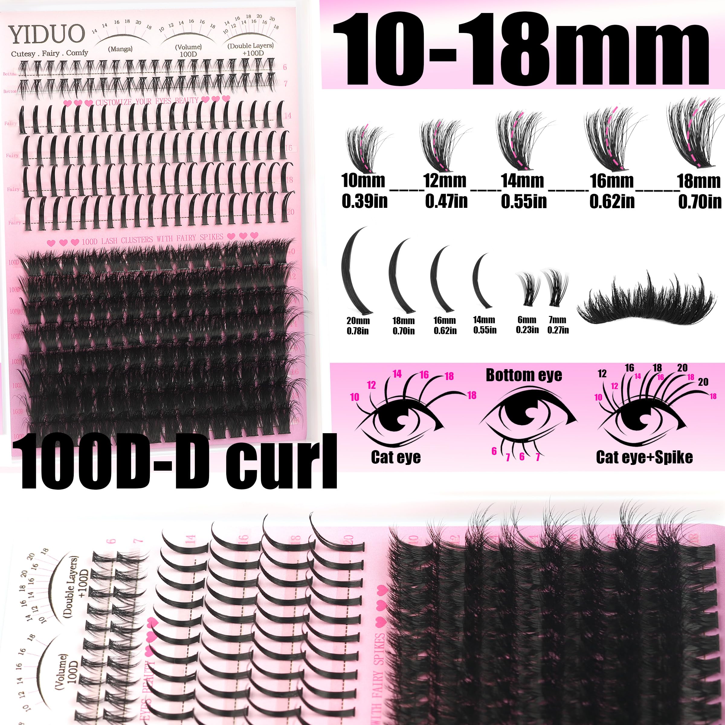 YIDUO eyelash tweezers for precise application