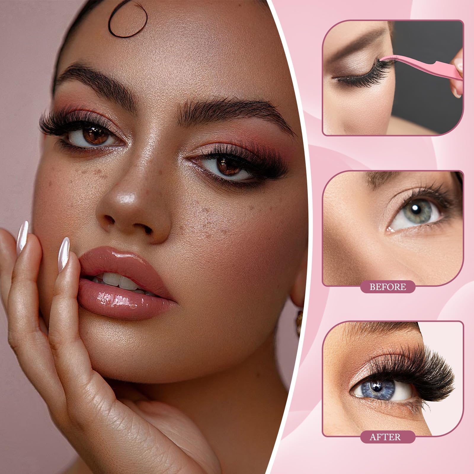 YIDUO Dual-head brush helps grooming brows and lashes