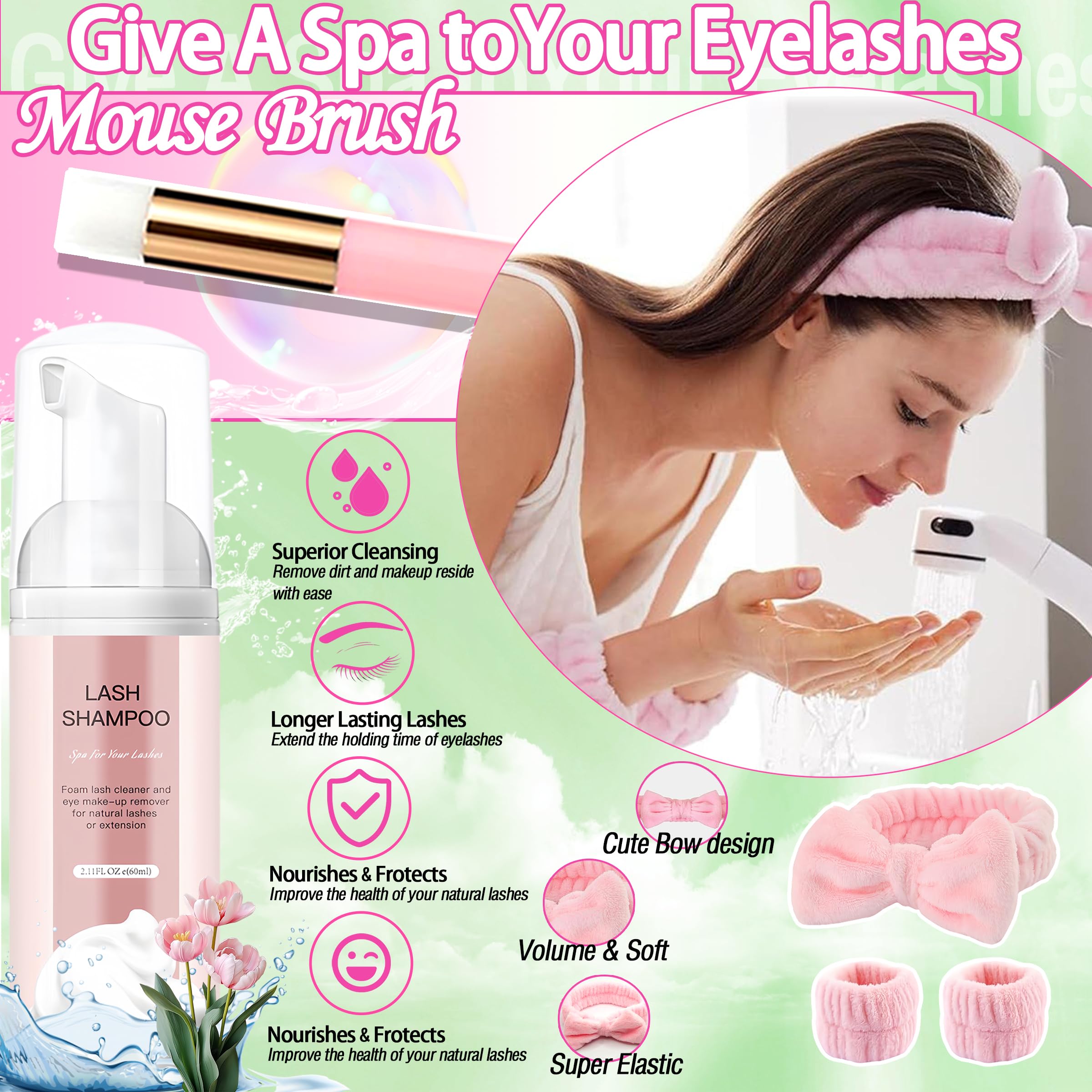 YIDUO cleansing shampoo keeps clusters clean and comfortable