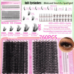 YIDUO lashes clusters 100D maximize length and drama for bold styles