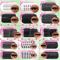 YIDUO lashes clusters 80D offer dramatic volume for special occasions