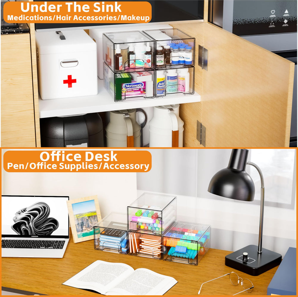 Yieach anti-slip rails drawer with stable access.