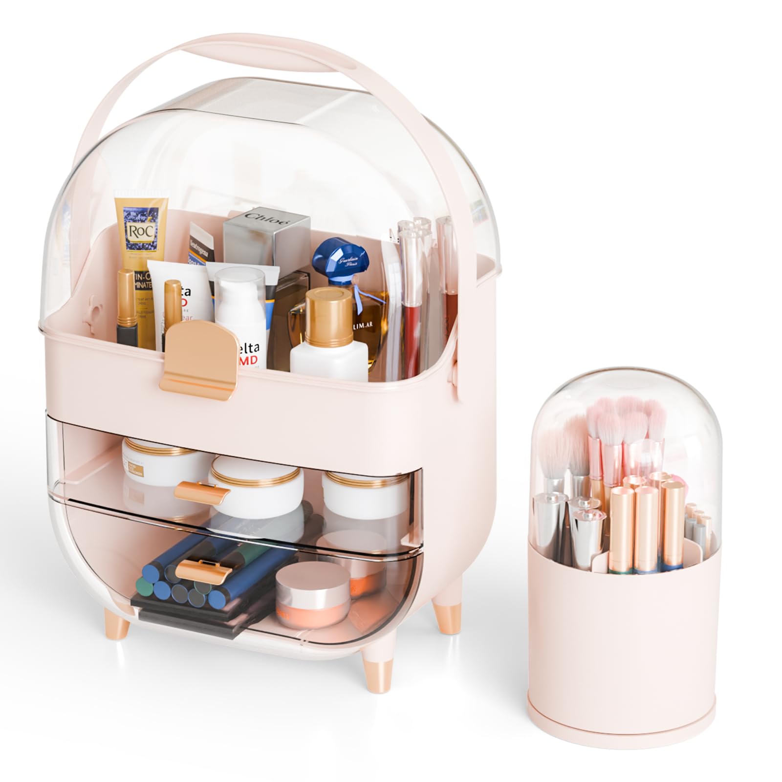 Yieach gift-ready organizer offers a stylish, functional skincare storage solution.