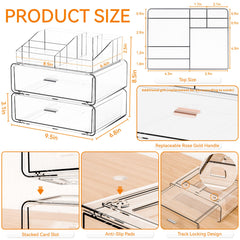 Yieach anti-slip base pads ensure stable use on any vanity or dresser surface.