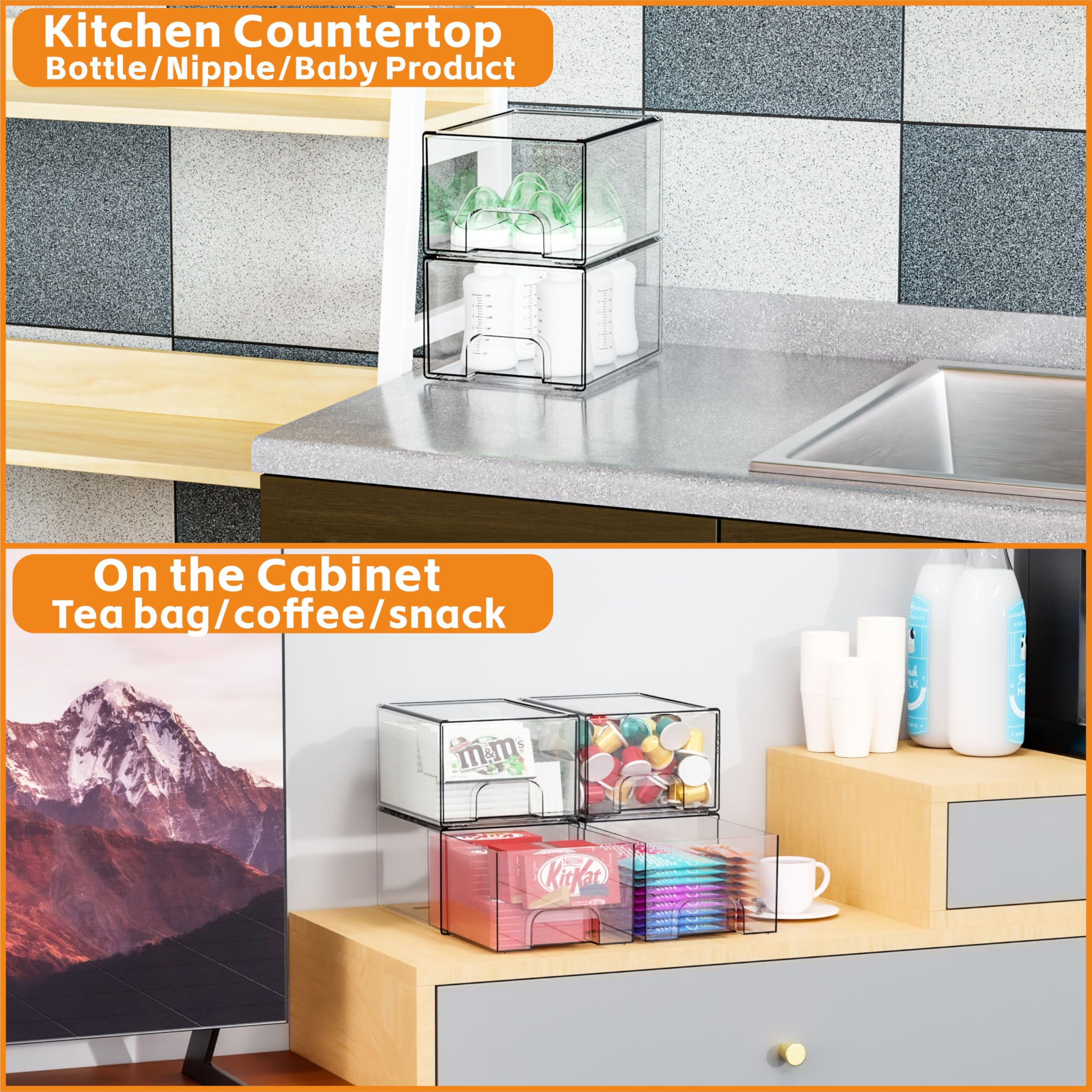 Yieach office craft drawer organizer keeps items separated.