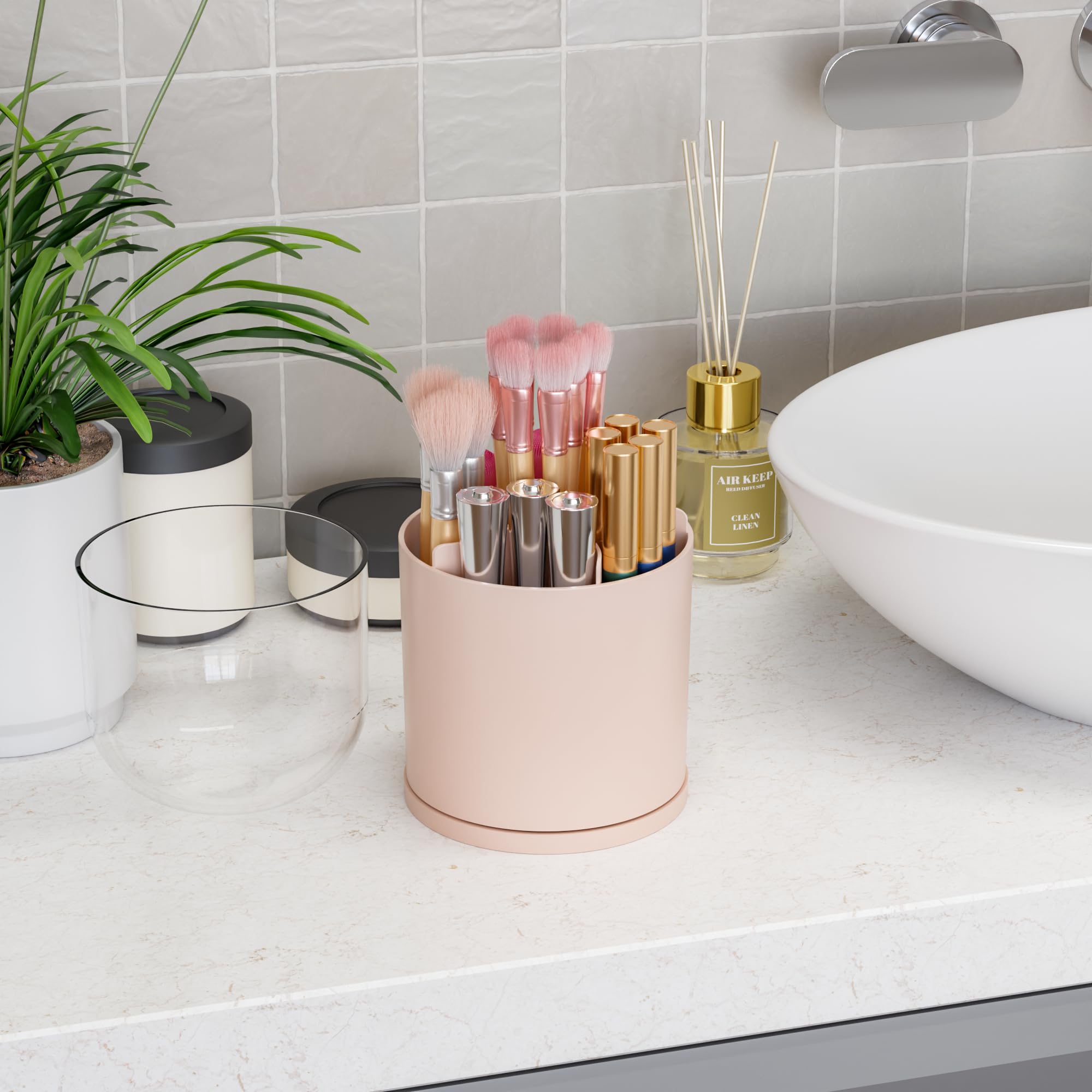 Yieach portable handle allows easy relocation to vanity, dresser, or travel.
