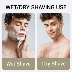 Yieyosd waterproof shaving head ready for wet and dry use.
