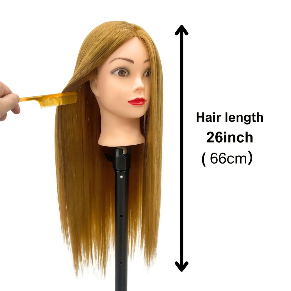 Yiifiulyn 26-28 inch hair is long, straight, and smooth for varied styles.