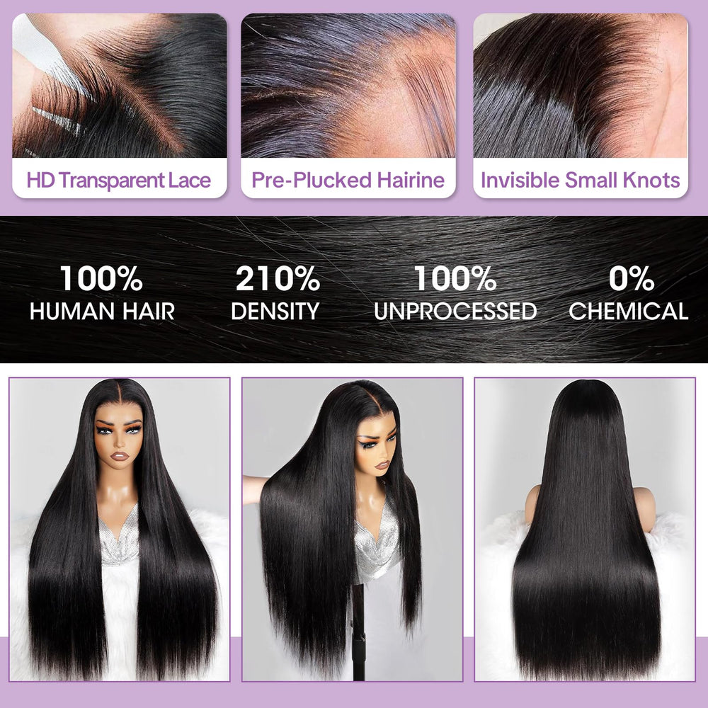 Yijimei glueless wig with adjustable straps and four combs for secure fit
