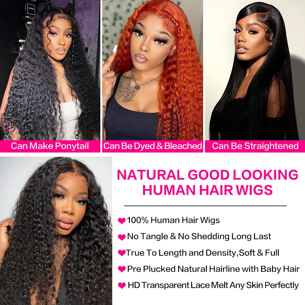 YIJUNDEMA 13x6 lace front coverage enables easy parting and disguise