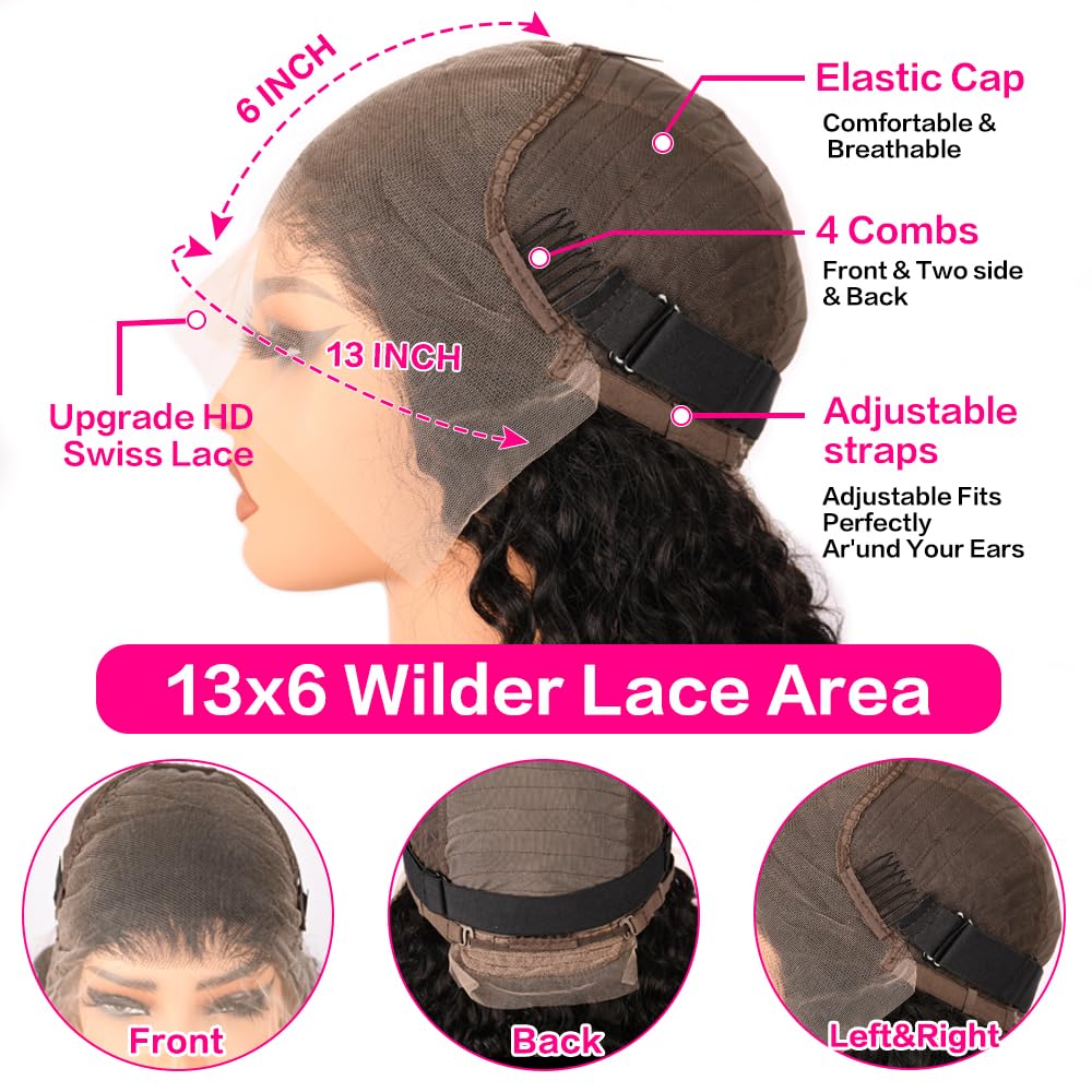 YIJUNDEMA pre-plucked hairline closeup for natural look