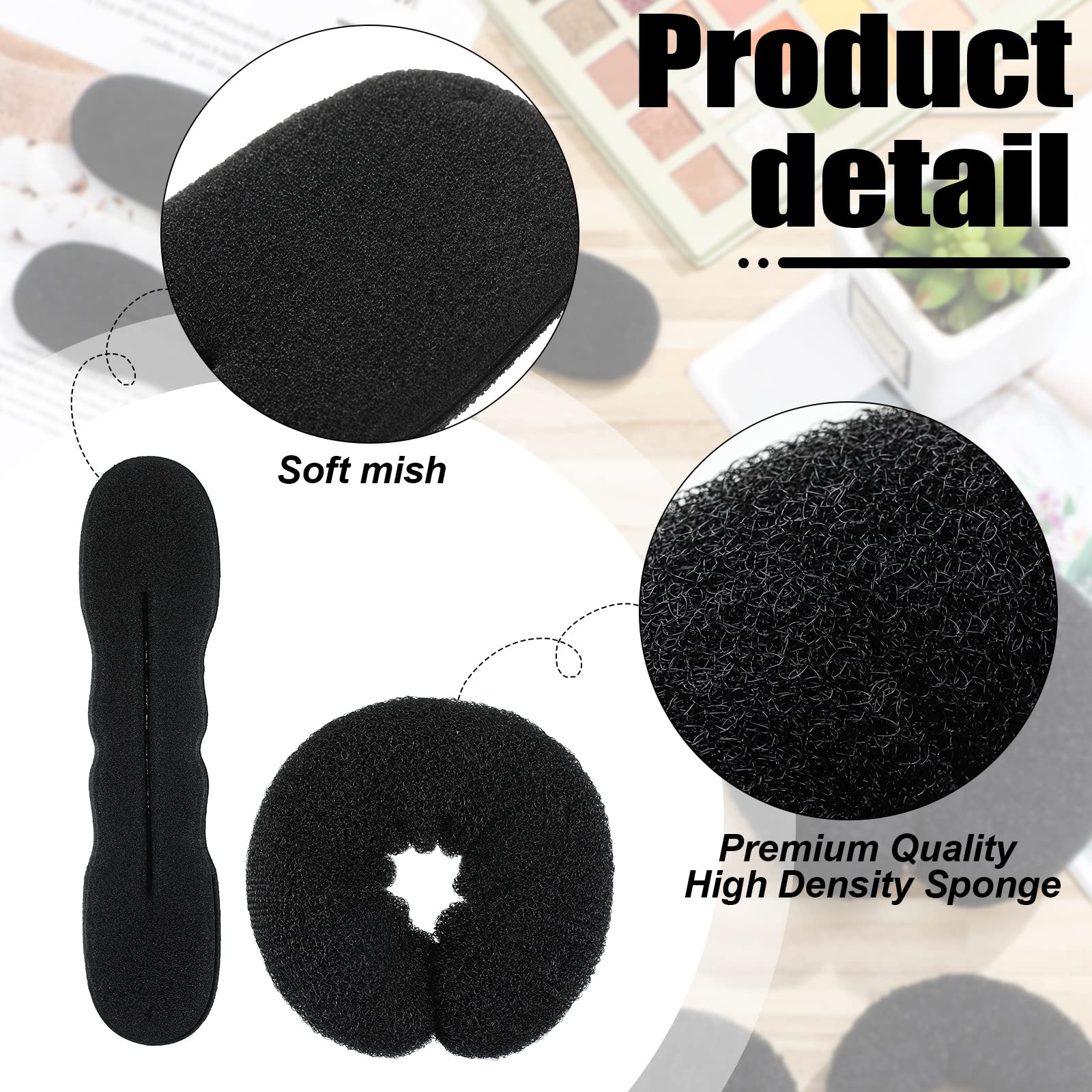 Yinder donut bun maker 10cm ideal for everyday tidy buns