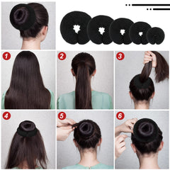 Yinder donut bun maker 8cm perfect for half up styles