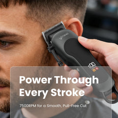 Yineel hair clippers 7500RPM motor delivers quiet, precise fades