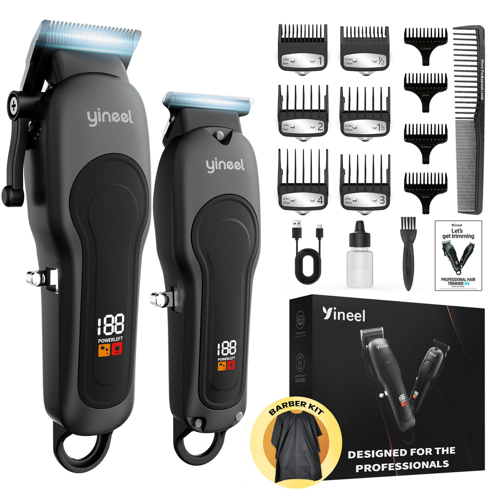 Yineel hair clippers barber-grade cutting blades for smooth at-home trims