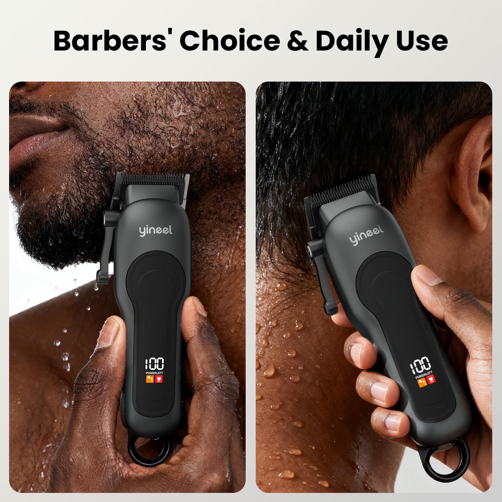 Yineel hair clippers comprehensive grooming kit with multiple guide combs