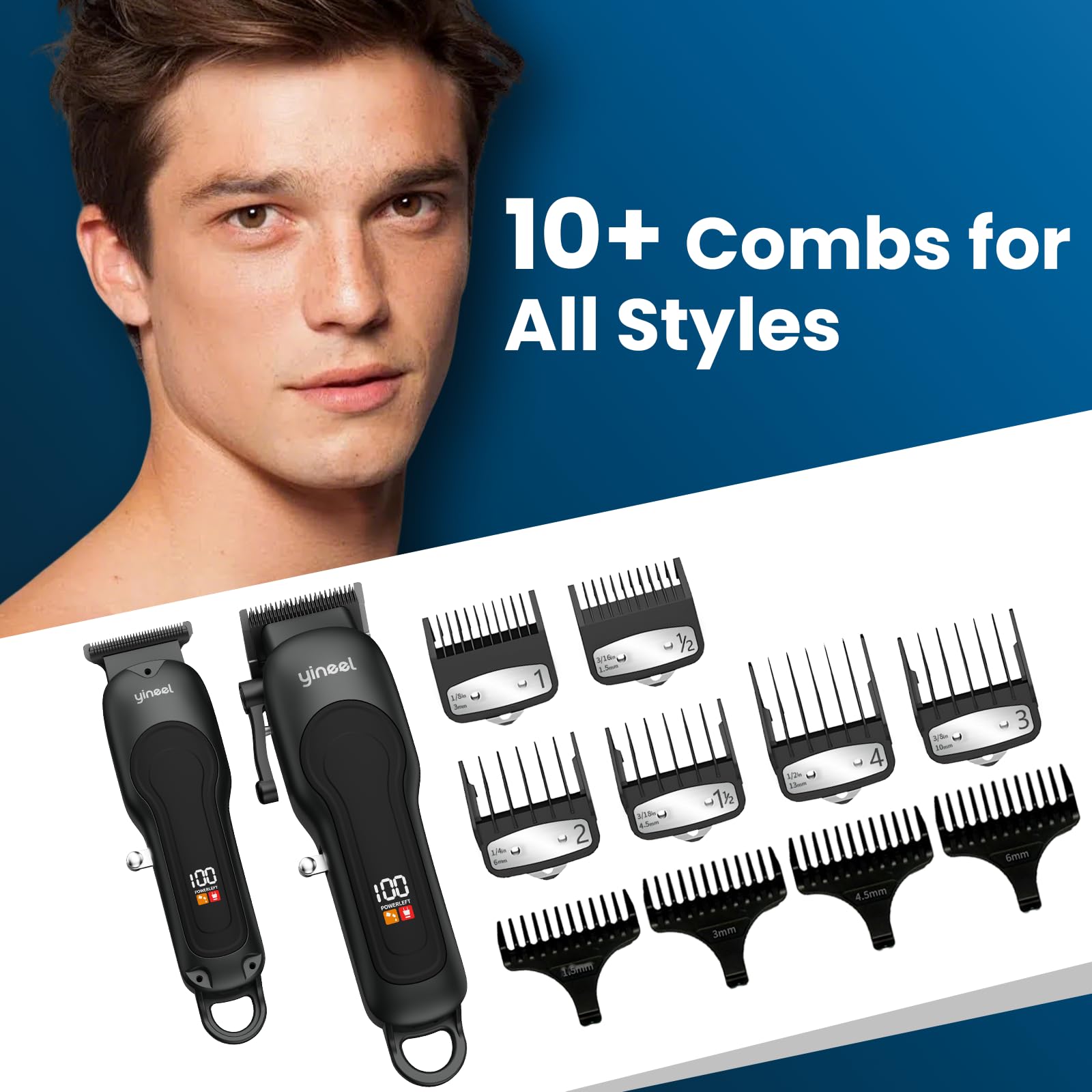 Yineel hair clippers smart maintenance alerts extend blade life