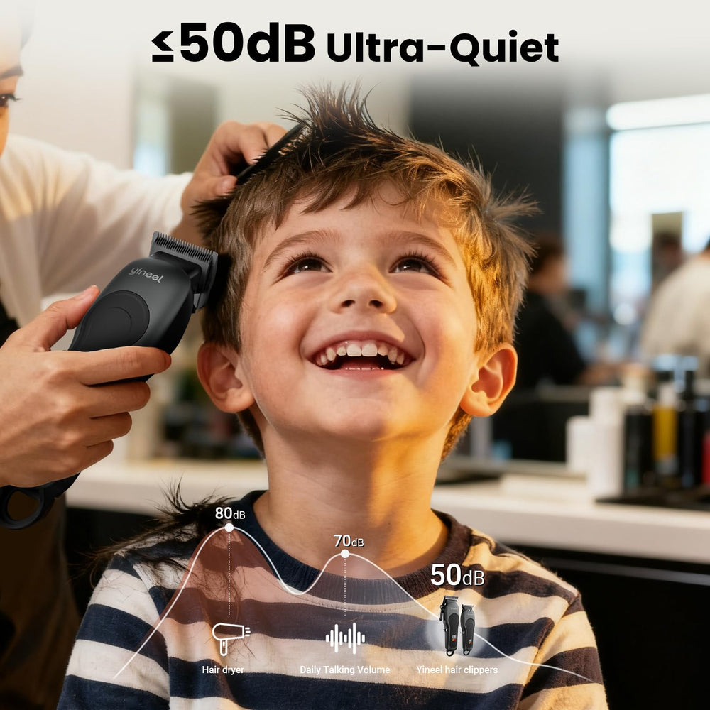 Yineel hair clippers long runtime with USB-C charging for busy mornings
