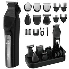 Yineel HC600 full-body grooming kit with multiple guards enabling versatile trimming