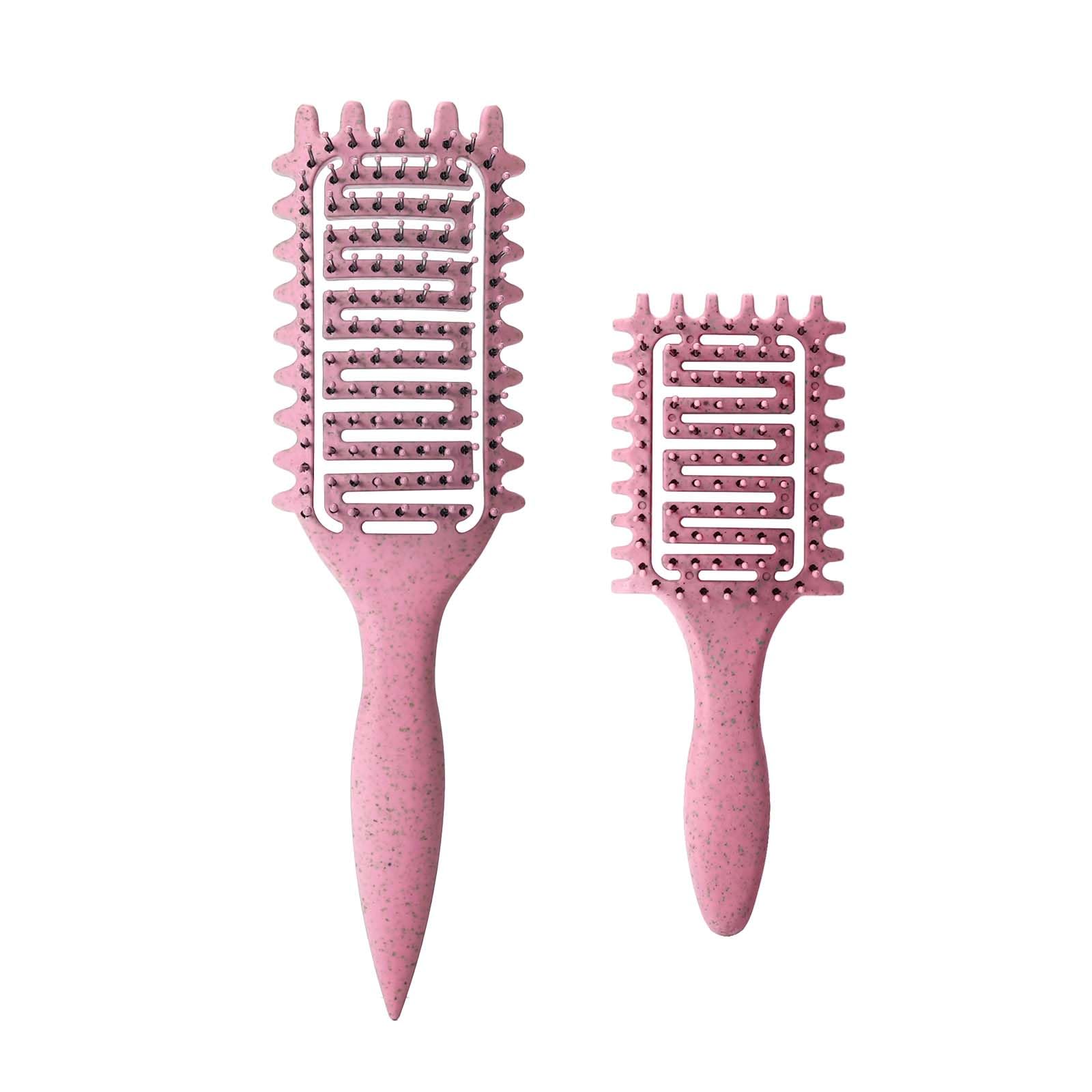 Yingbtr Curl Defining Brush with ergonomic handle guides gentle detangling for smooth curls.
