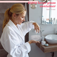 YINGMAN wide-mouth refill enables easy scooping of loose powders.