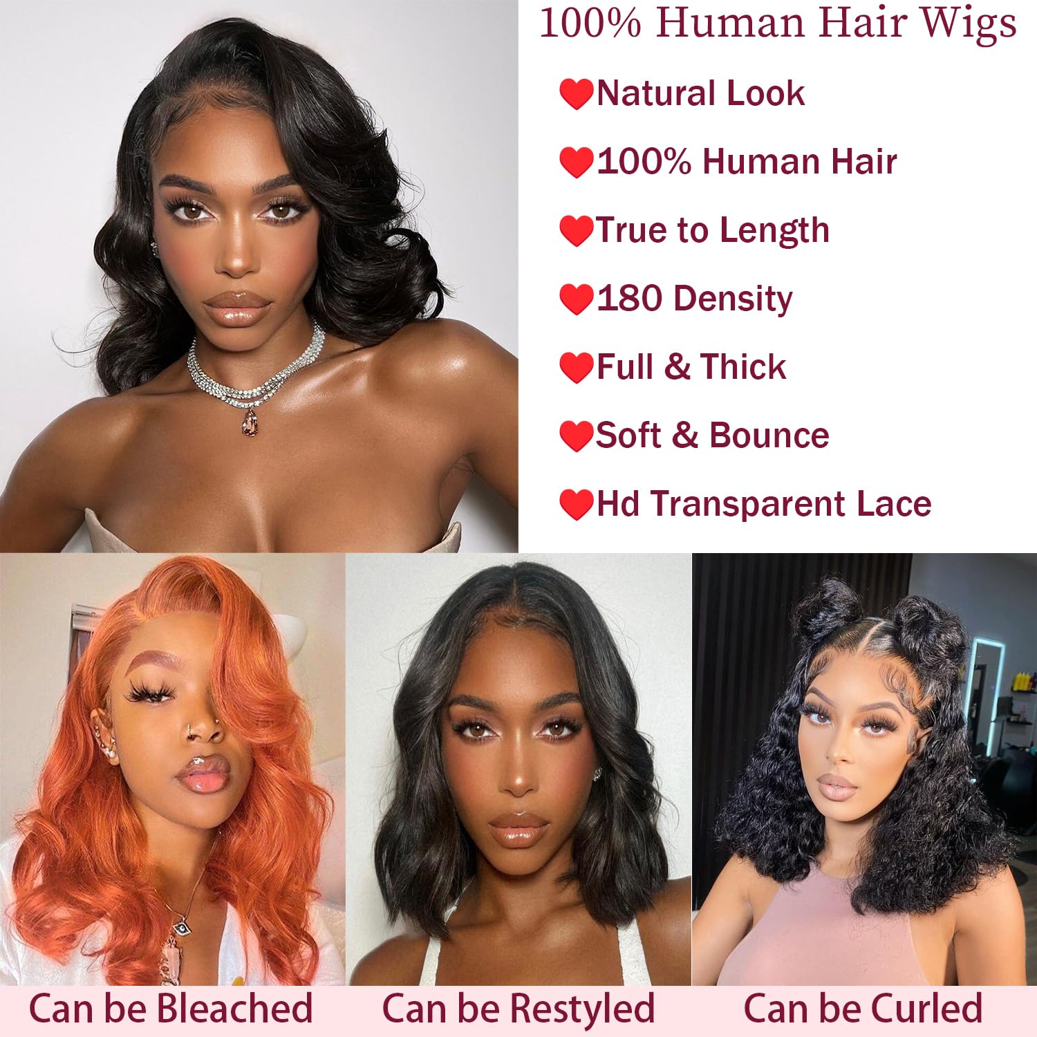 YINGRUN Bob Wig 13x4 lace front close-up with pre-plucked hairline