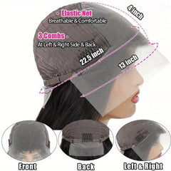 YINGRUN Bob Wig HD transparent lace detail blends with skin tones