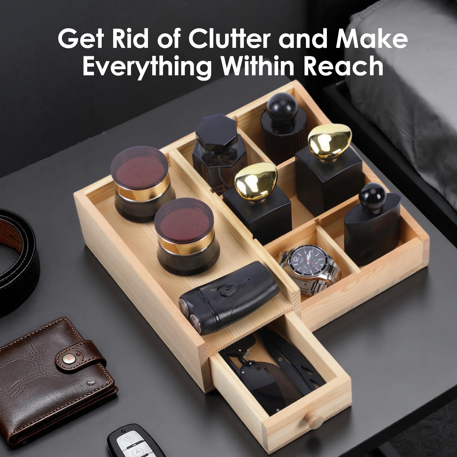 YIOJOYD gift-ready mens grooming organizer positions as a thoughtful, practical present.