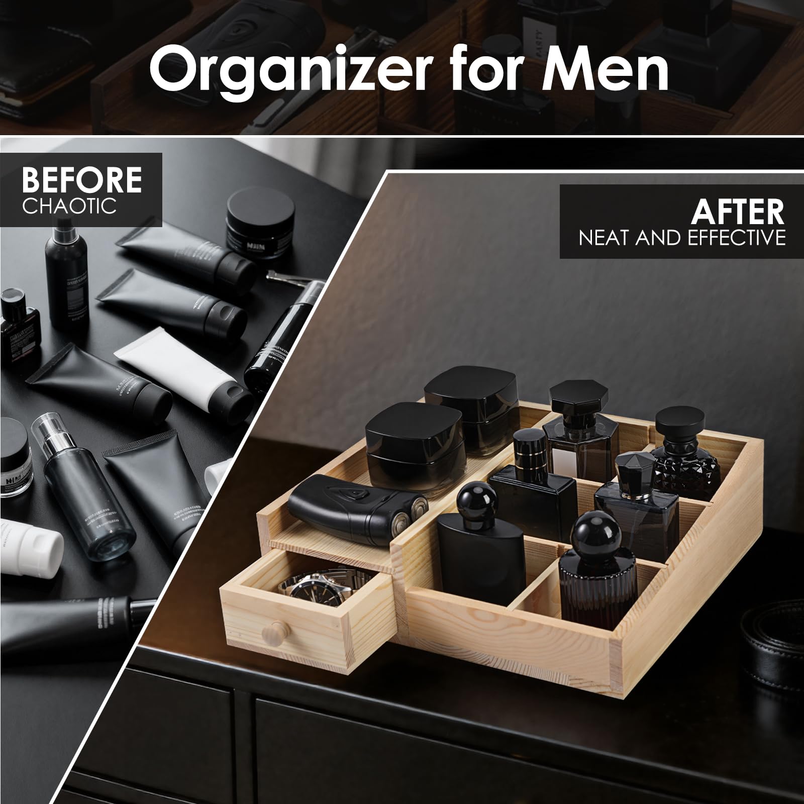 YIOJOYD solid wood construction conveys durability and natural elegance for any bathroom.