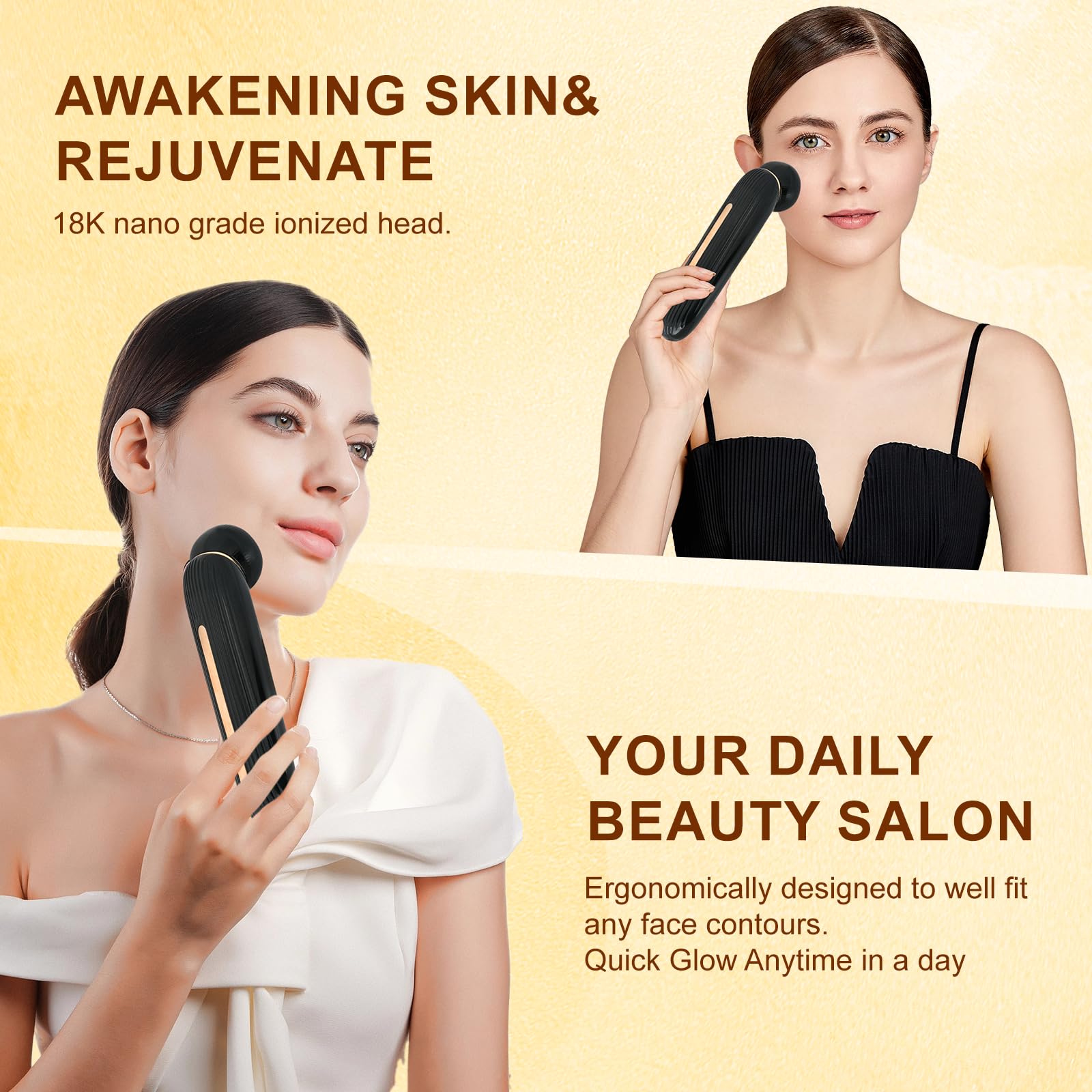 YIQEA facial massager 6-in-1 travel case ready for skincare on the go.