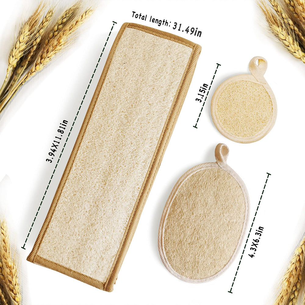 YIQINGJIE back scrubber long-handle design aids full-body exfoliation