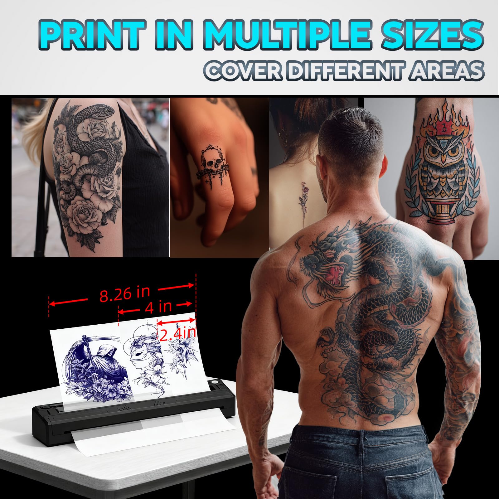 YIRIGUI precision printing image, realistic stencils with inkless process.