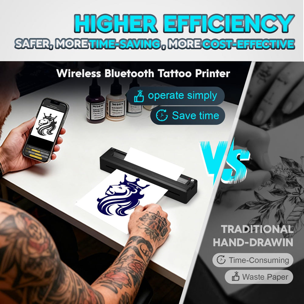 YIRIGUI tattoo transfer papers included image, features 10 papers for practice.