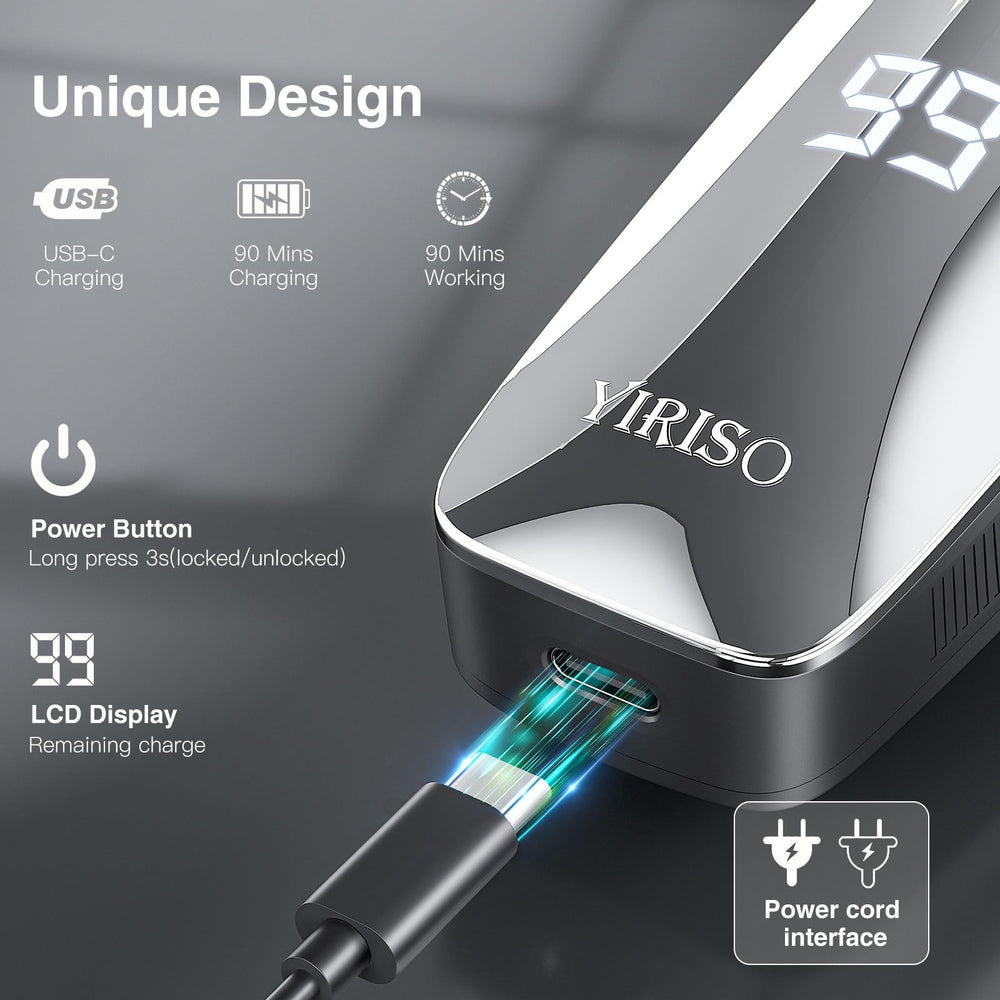 YIRISO wet/dry design suitable for quick morning shaves or shower routines