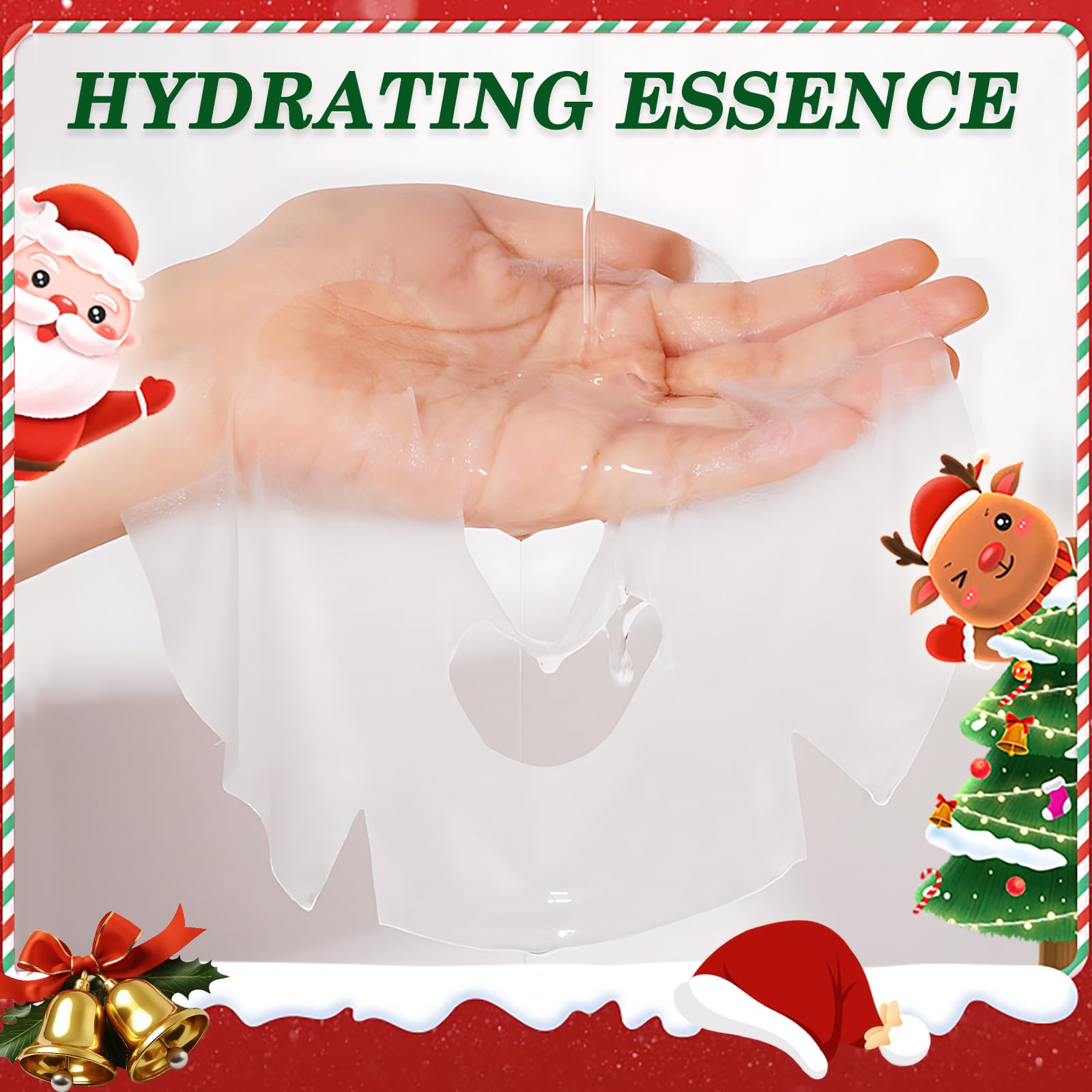 Yishifa Christmas masks Reindeer design soothes and nourishes with a hydration boost