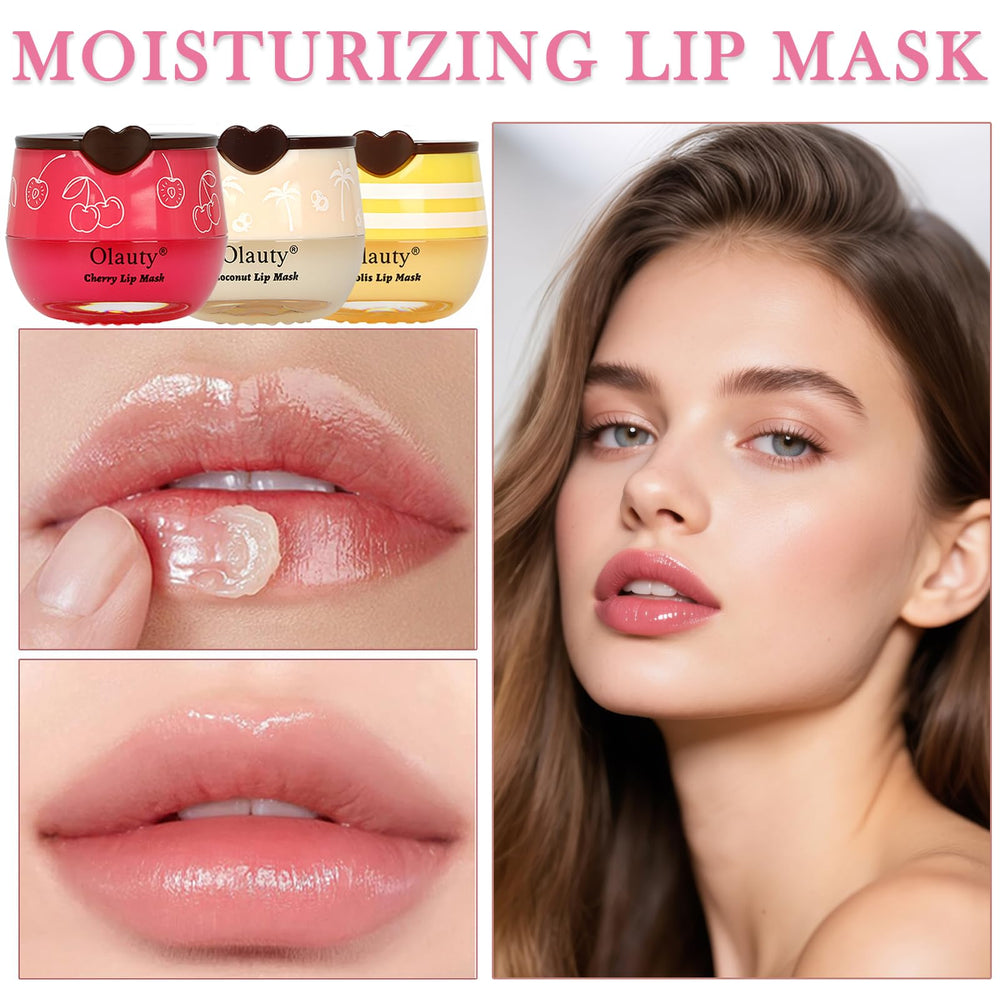 Yishifa propolis shea butter ingredients image emphasizes nourishing lip care with Vitamin E.
