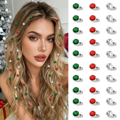 YISSION christmas rhinestone hair clip pack – festive sparkle for any hairstyle.
