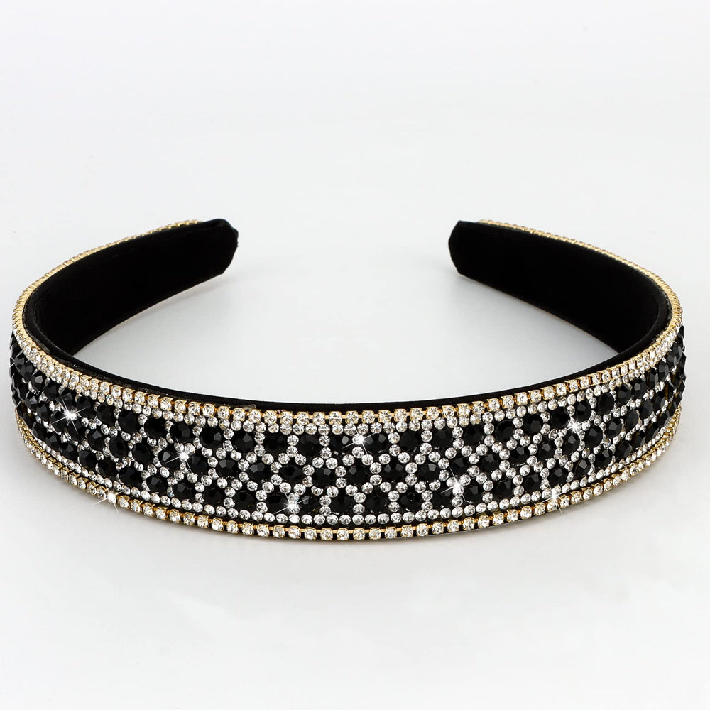 YISSION edge smooth rhinestones headband preventing snagging during wear