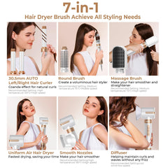 Yitrust autowrap curling wand in action enabling effortless home curls.