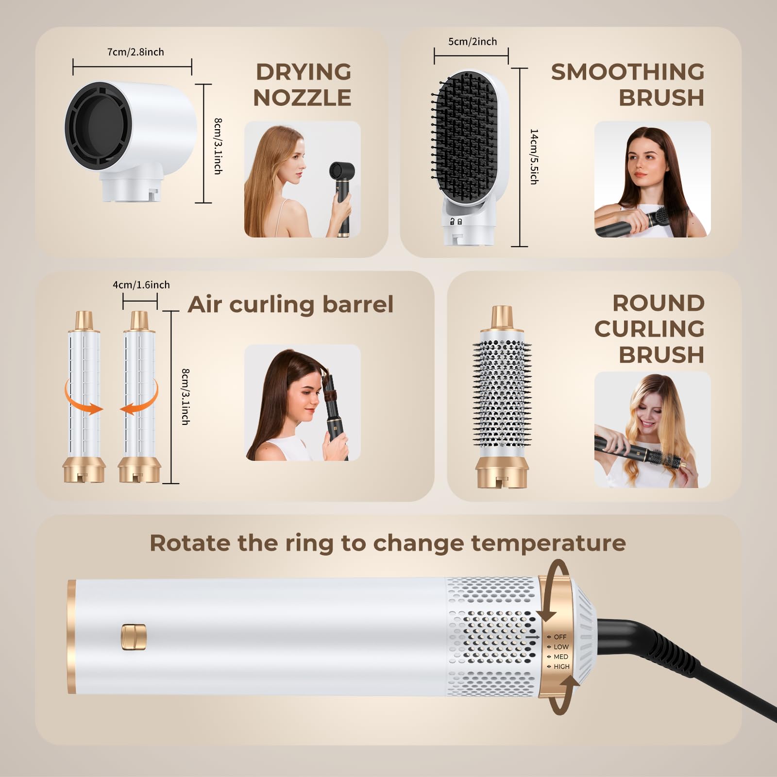 Yitrust detachable design makes styling travel-ready on the go