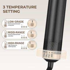 Yitrust detachable hot air brush demonstrates travel-friendly, compact styling convenience