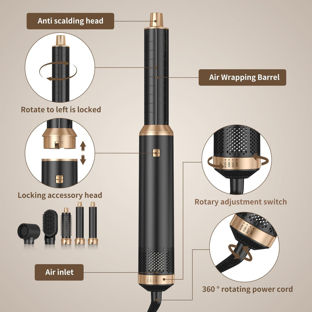 Yitrust travel curling iron removable design supports easy packing